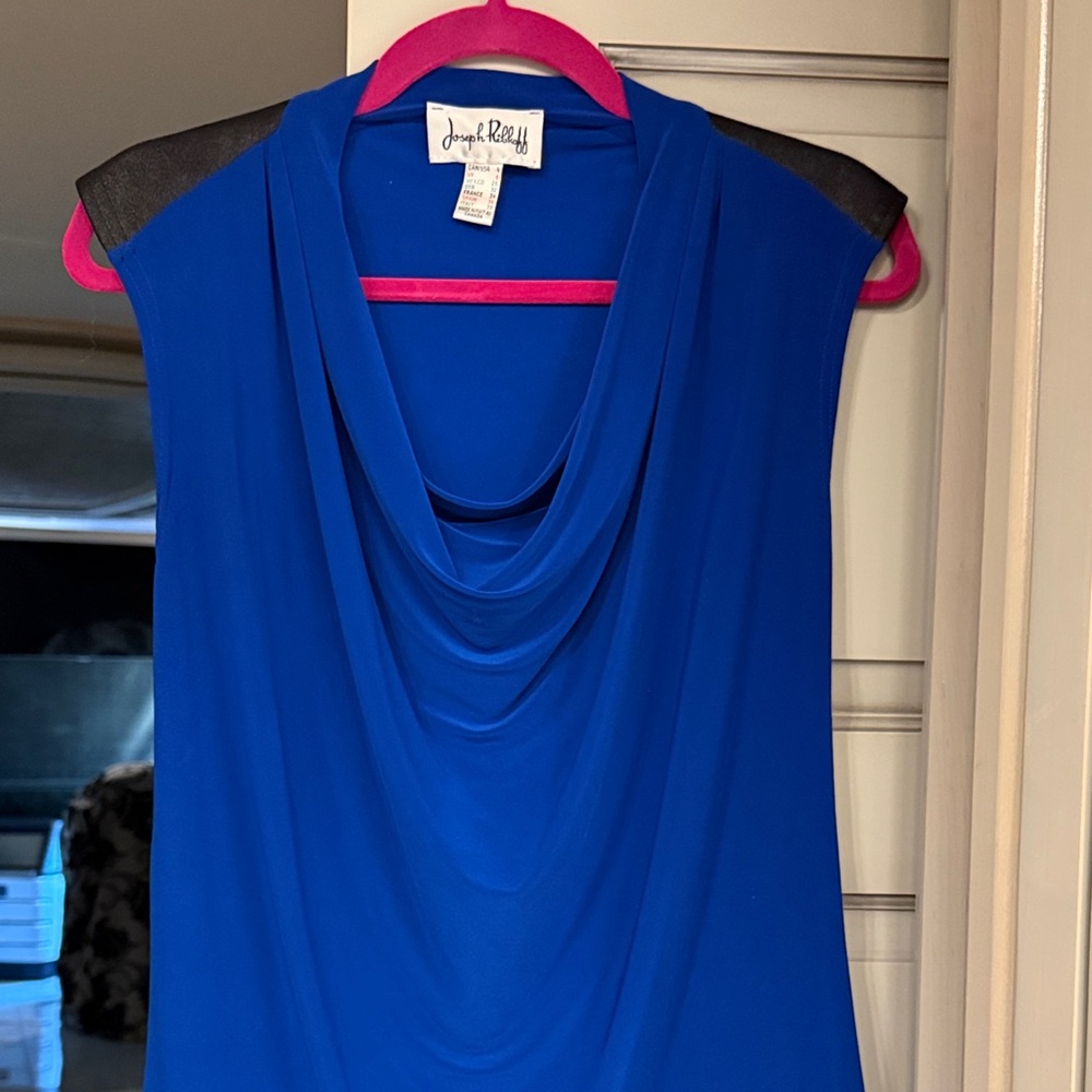 Joseph Ribkoff Blue and Black Top